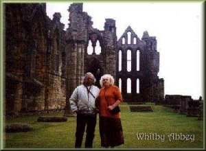 Chuck and Gloria at Whitby Abbey